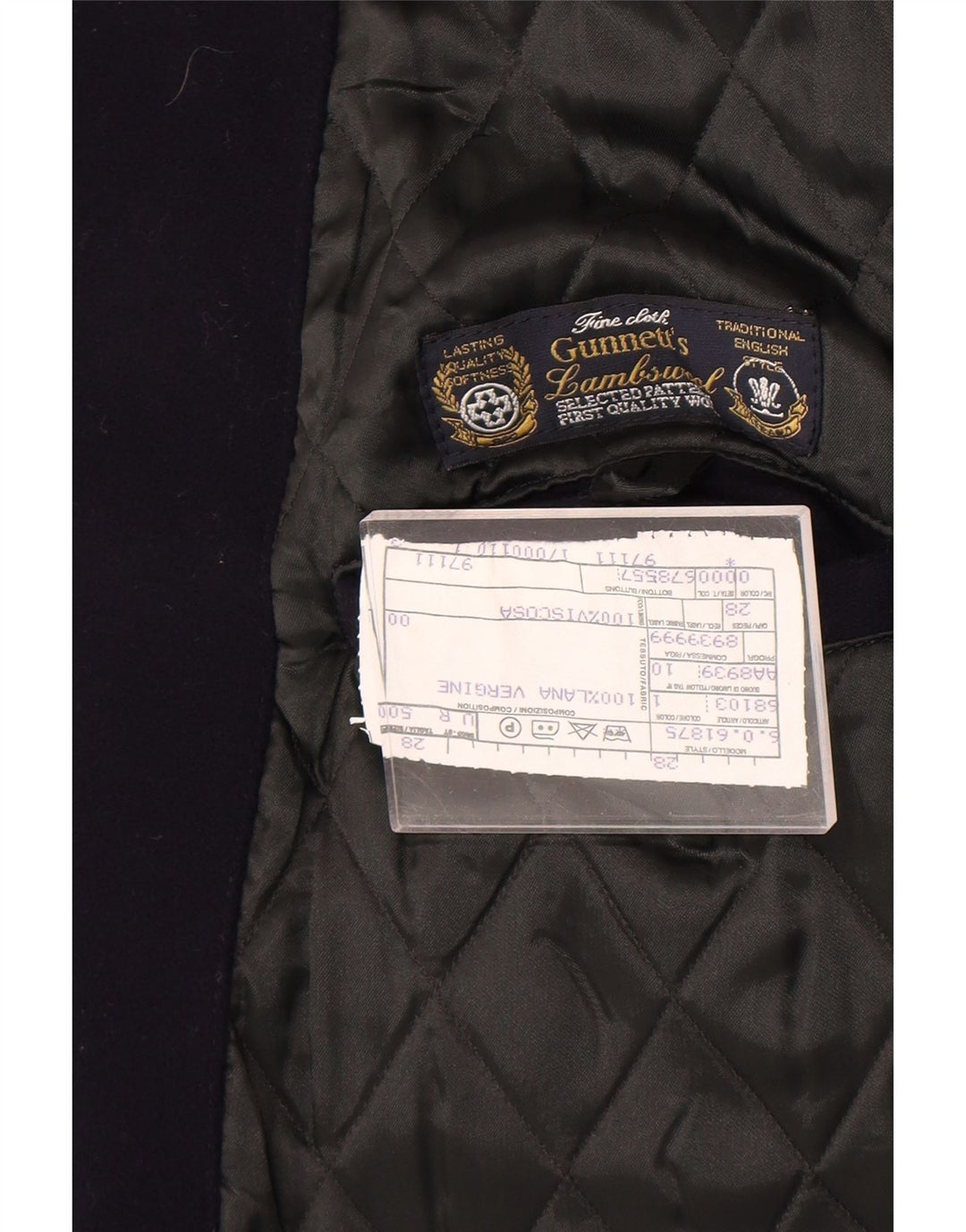 Ανδρικό πανωφόρι Caesar UK 42 XL Navy Blue Virgin Wool