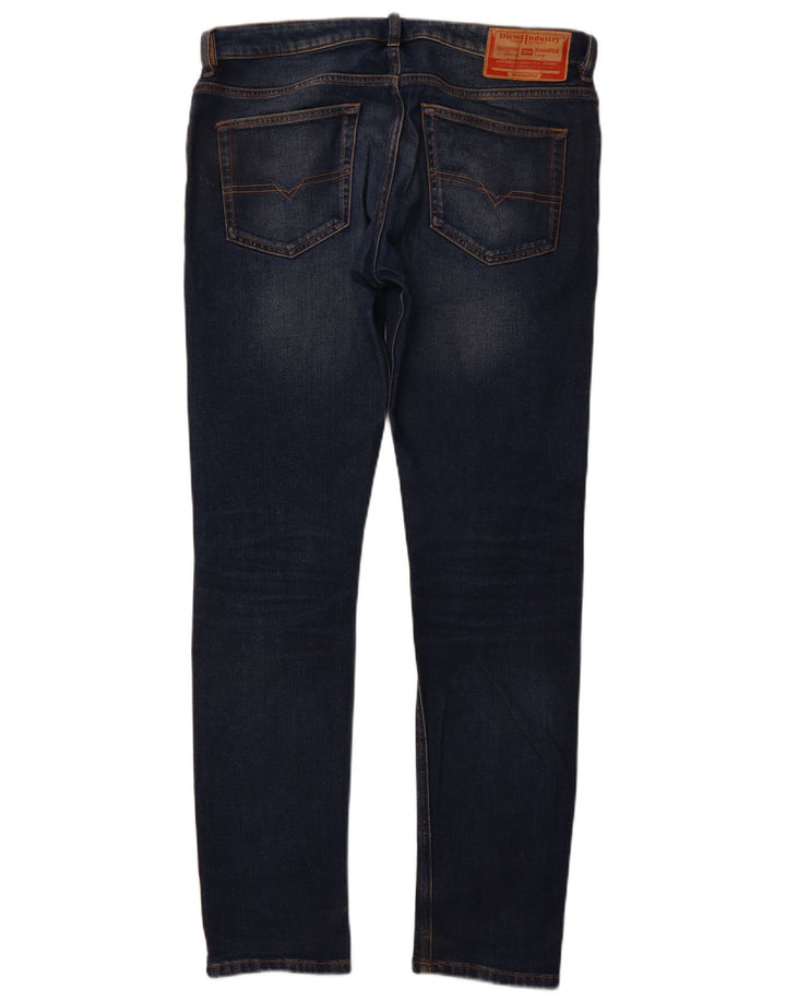 Ανδρικό Slim Jeans DIESEL W32 L32 Navy Blue Cotton