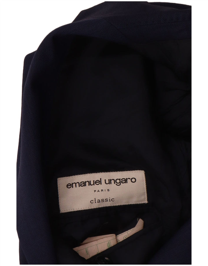 EMANUEL UNGARO Ανδρικό μπλέιζερ με 3 κουμπιά μπουφάν IT 50 Large Navy Blue