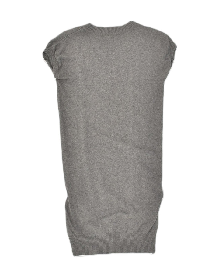 DKNY Womens Sleeveless Jumper Dress UK 4 XS Grey Cotton | Vintage Dkny | Thrift | Second-Hand Dkny | Used Clothing | Messina Hembry 