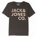 Jack & Jones Ανδρικό γραφικό T-Shirt Top μεγάλο γκρι βαμβακερό