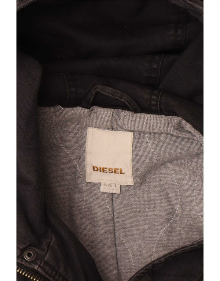 Ανδρικό μπουφάν Parka Diesel UK 40 Large Black