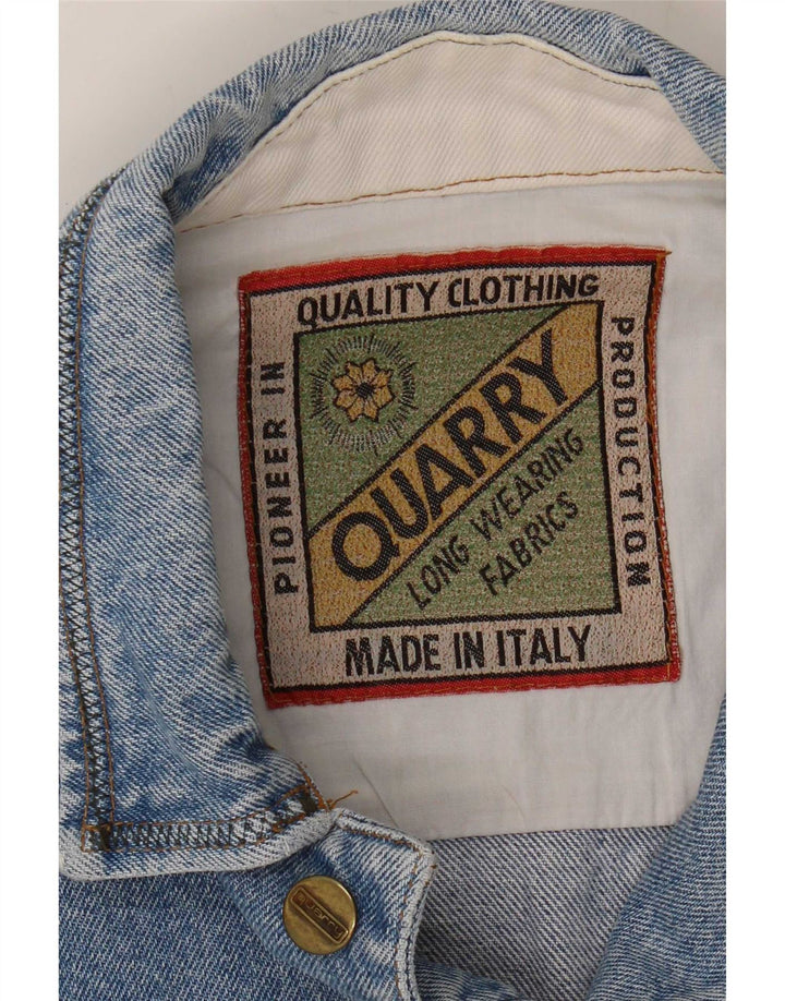 Quarry Ανδρικό Τζιν Μπουφάν UK 40 Large Blue