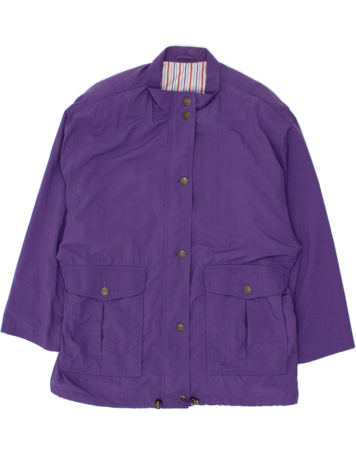 ST MICHAEL Womens Windbreaker Coat UK 18 XL Purple Nylon Vintage St Michael and Second-Hand St Michael from Messina Hembry 