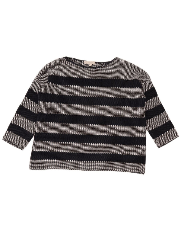 HOBBS Γυναικείο πουλόβερ με λαιμόκοψη μεγάλου μεγέθους Crop Boat UK 10 Small Black