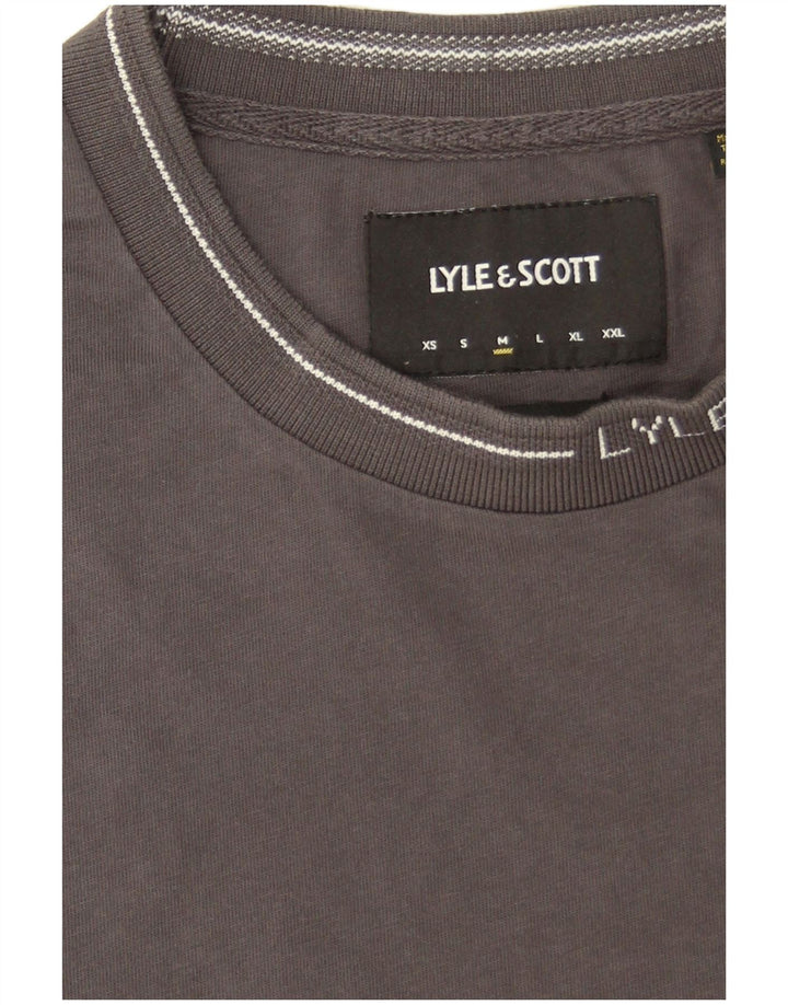 Ανδρικό T-Shirt Lyle & Scott Top Μεσαίο γκρι βαμβακερό