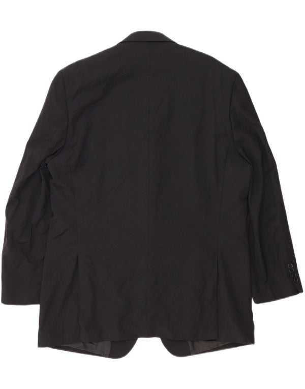 Michael Kors Ανδρικό Longline 2 Button Jacket UK 46 3XL Black Wool