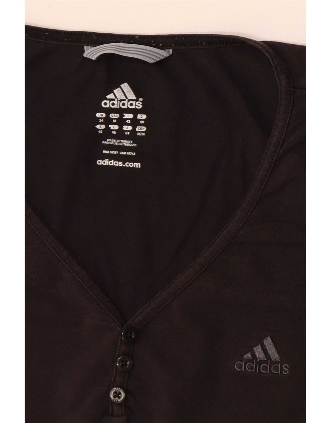 Γυναικείο T-Shirt Adidas Top UK 14 Medium Black