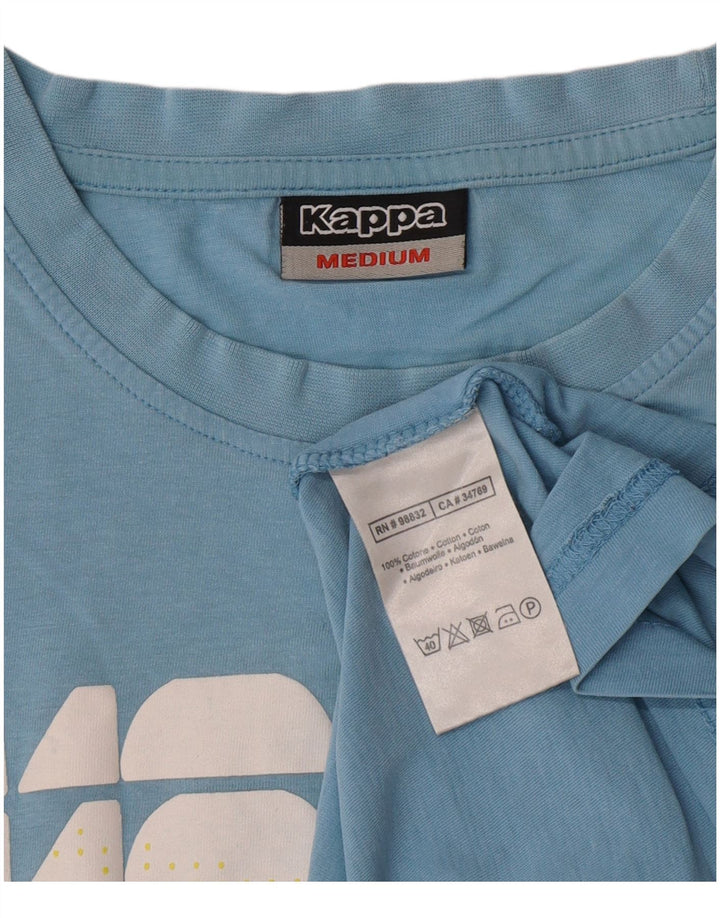 Ανδρικό γραφικό T-Shirt Kappa Τοπ μεσαίο μπλε βαμβακερό