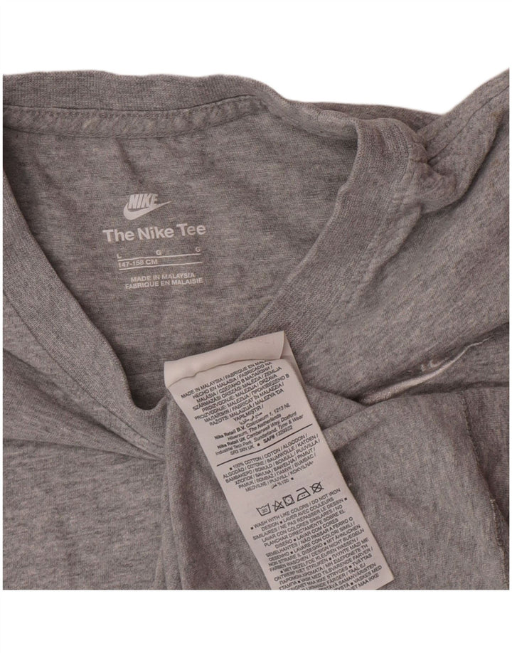 Μπλουζάκι Nike Boys T-shirt 12-13 ετών Μεγάλο βαμβακερό γκρι φλύκταινα