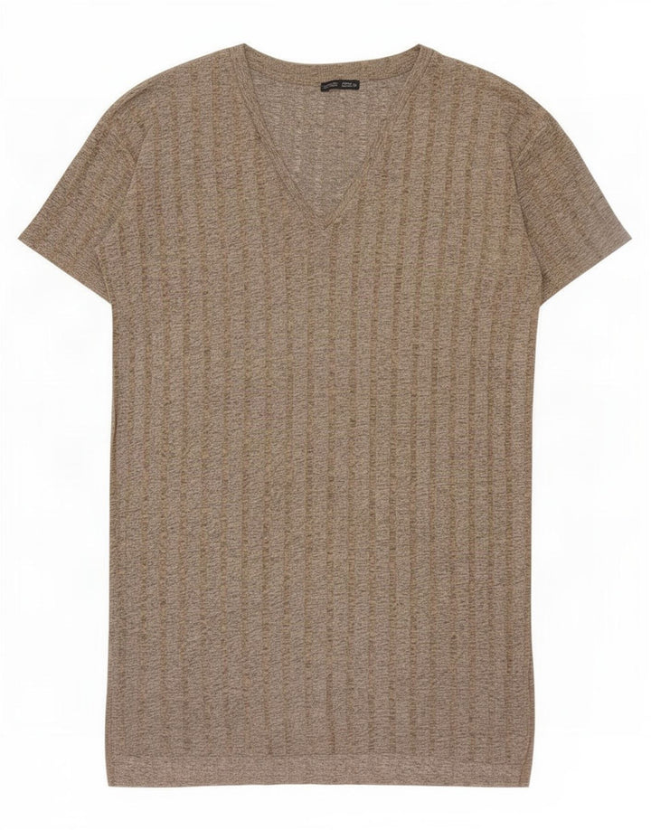 Zara Γυναικείο Βασικό Φόρεμα UK 14 Medium Grey Flecked