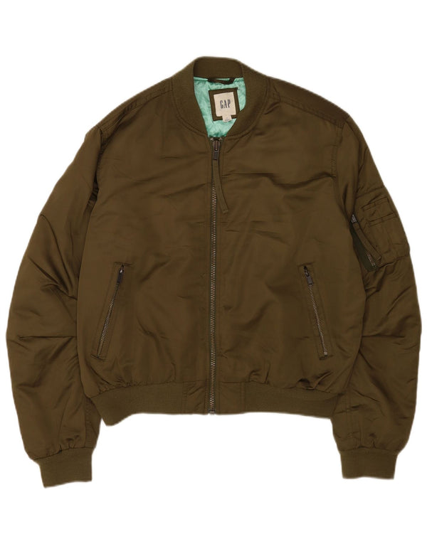 Gap Γυναικείο Bomber Jacket UK 14 Medium Khaki Polyester