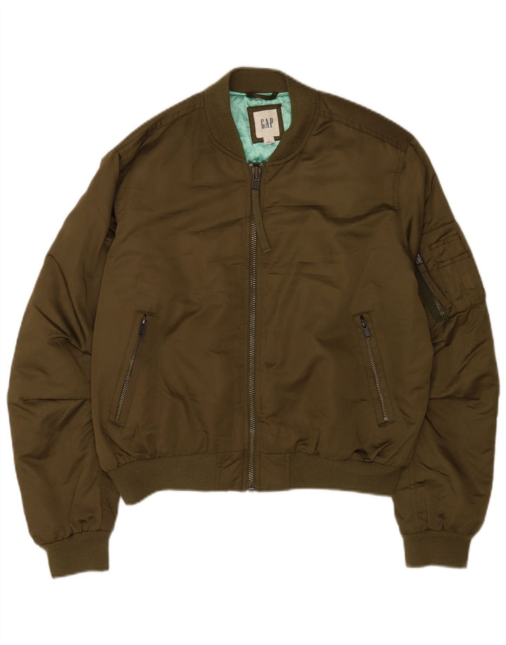 Gap Γυναικείο Bomber Jacket UK 14 Medium Khaki Polyester
