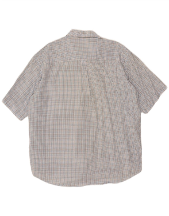 Ανδρικό κοντομάνικο πουκάμισο ASICS 2XL Μπλε βαμβακερό