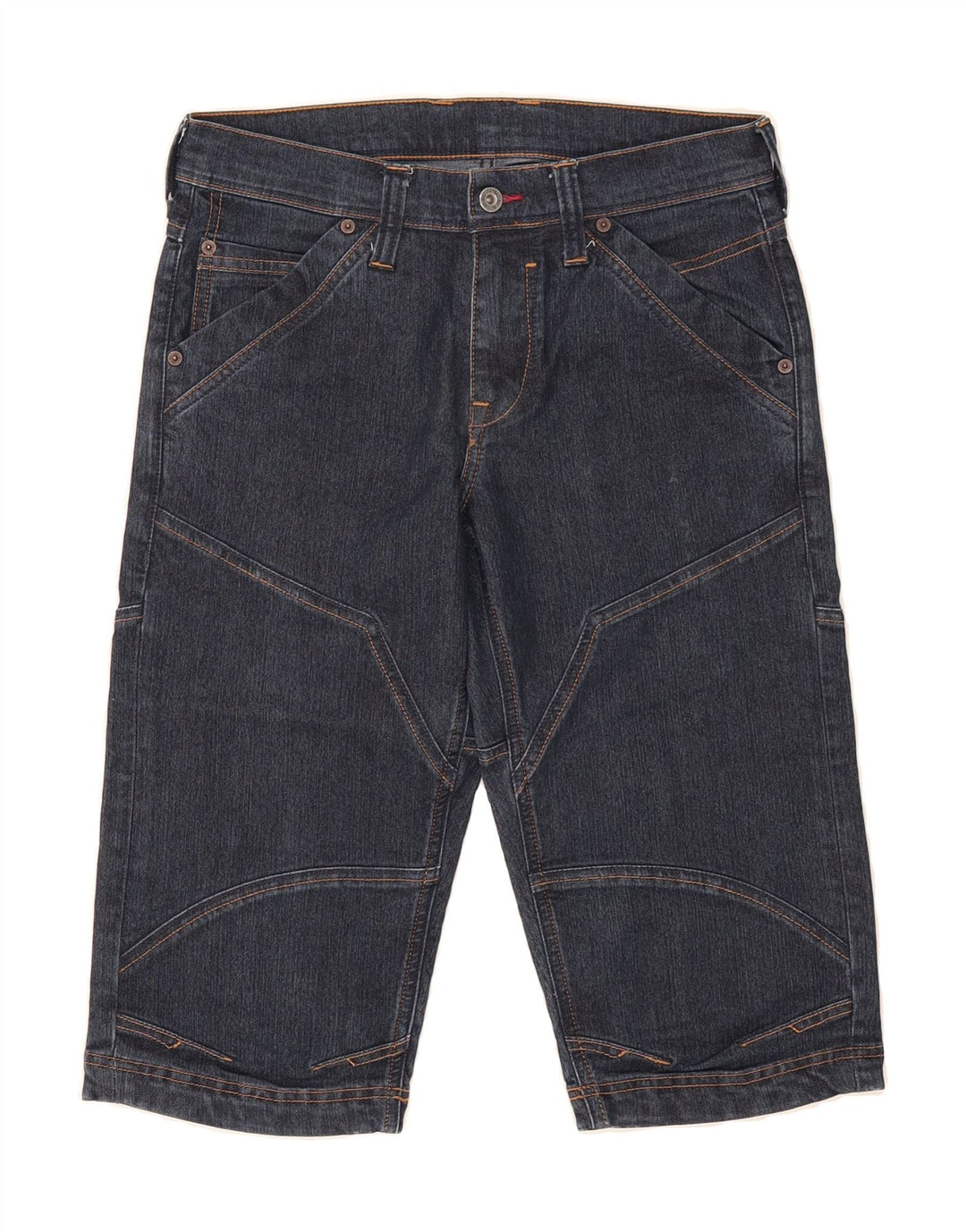 MUSTANG Mens Denim Shorts W29 Small Navy Blue Cotton Vintage Mustang and Second-Hand Mustang from Messina Hembry 