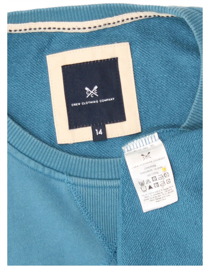 Crew Clothing Γυναικεία φούτερ Jumper UK 14 Medium Blue Cotton