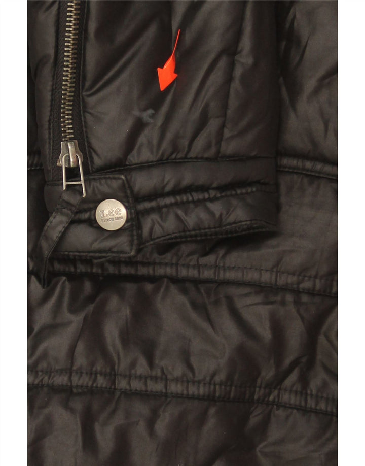 LEE Girls Padded Jacket 13-14 Years Black Polyester Vintage Lee and Second-Hand Lee from Messina Hembry 