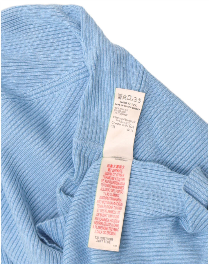 Marks & Spencer Γυναικείο τοπ μακρυμάνικο UK 18 XL μπλε βισκόζη