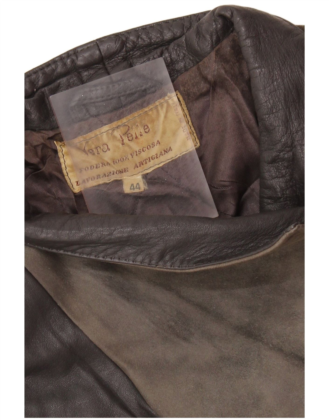 Lavorazione Artigiana Γυναικείο Μπουφάν IT 44 Δερμάτινο μεσαίο γκρι χρώμα