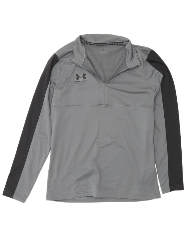 Ανδρική φόρμα πουλόβερ με φερμουάρ Under Armour Top Large Grey Colourblock