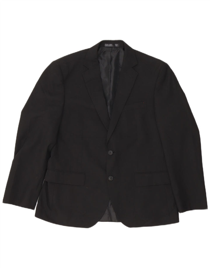 Marks & Spencer Ανδρικό κοντό σακάκι 2 κουμπιών UK 40 Medium Black