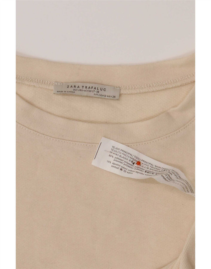 Zara γυναικείο υπερμεγέθη μακρυμάνικο UK 10 Small Beige Colourblock