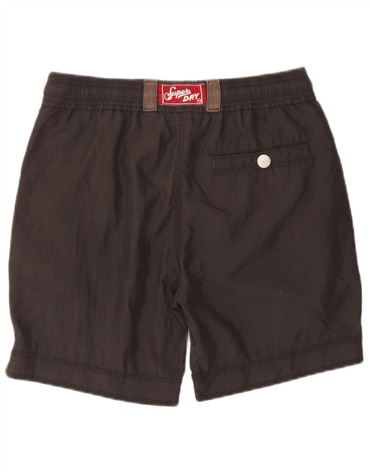 Ανδρικό γραφικό σορτς κολύμβησης Superdry Μικρό γκρι πολυεστέρα
