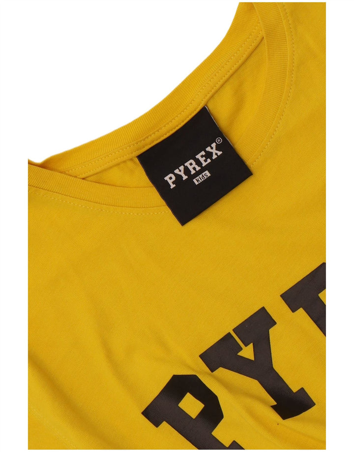 Γραφικό T-Shirt Pyrex Boys Top 13-14 ετών Κίτρινο