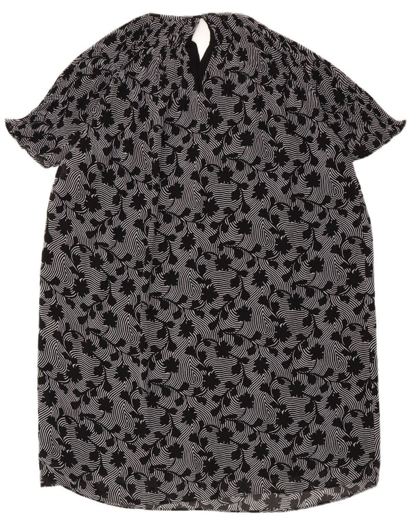 MICHAEL KORS Γυναικείο Oversized Shift Φόρεμα UK 14 Medium Black Floral