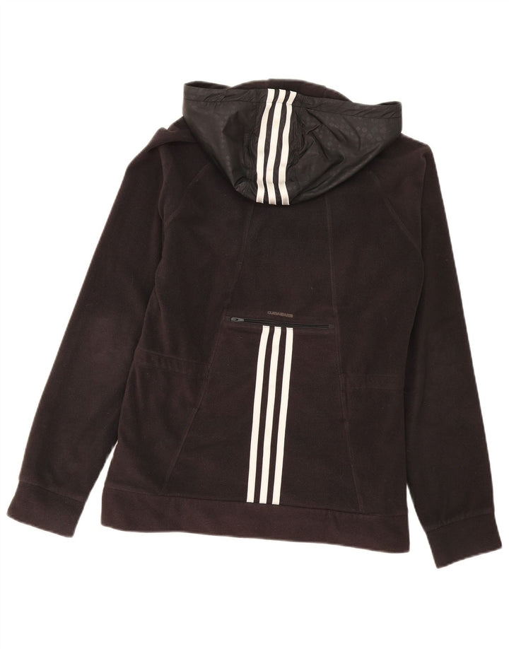 Γυναικείο Fleece Jacket Adidas UK 14 Medium Μαύρο Πολυεστέρας