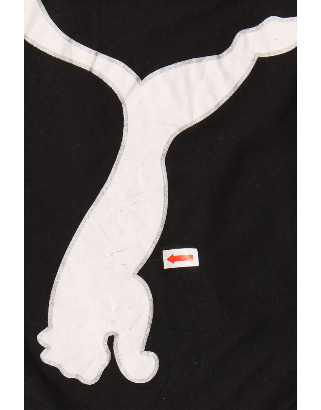 Γραφικό μπλουζάκι PUMA για κορίτσια 10-11 ετών μεσαίο μαύρο βαμβακερό