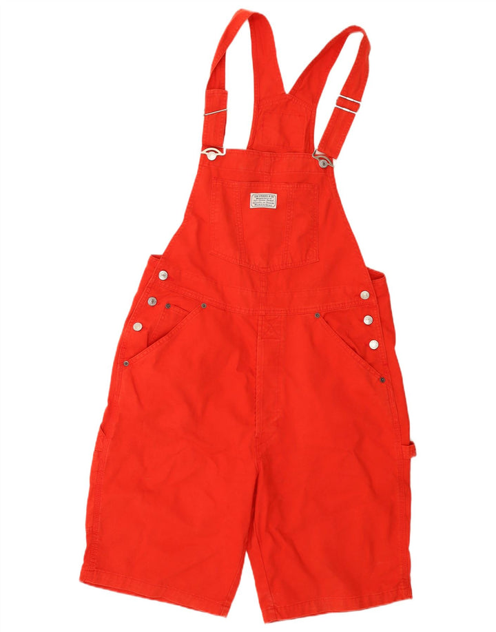 Γυναικείο τζιν σορτς Levi's Dungarees μεγάλο W36 κόκκινο βαμβακερό