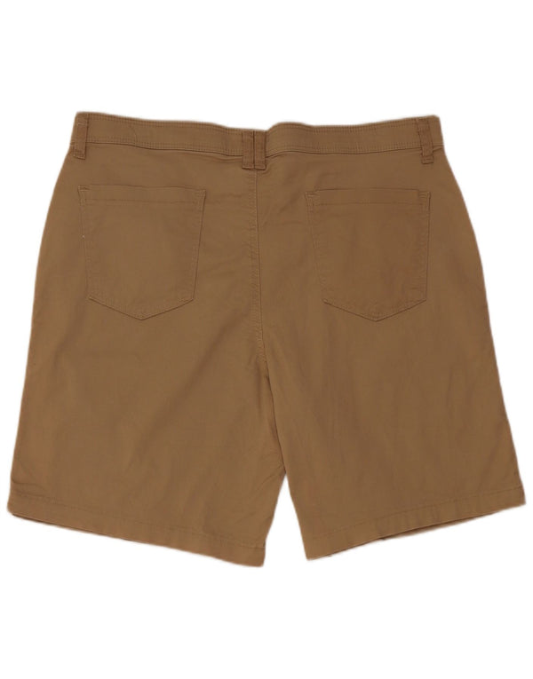 Lee Womens Riders Casual Σορτς US 14 Large W34 Μπεζ βαμβακερό