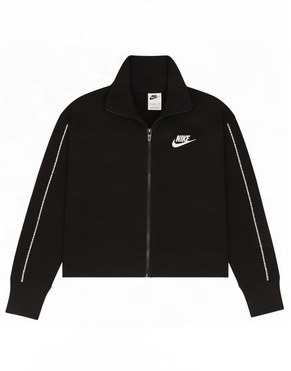 Μπουφάν Nike Girls Crop αθλητική φόρμα 13-14 ετών XL μαύρο πολυεστέρα