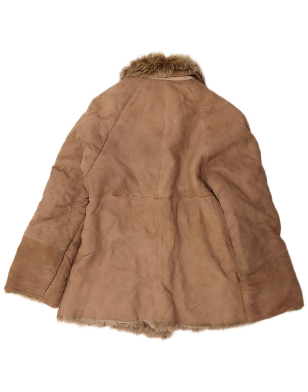 Vintage Γυναικείο Shearling Jacket UK 12 Medium Beige