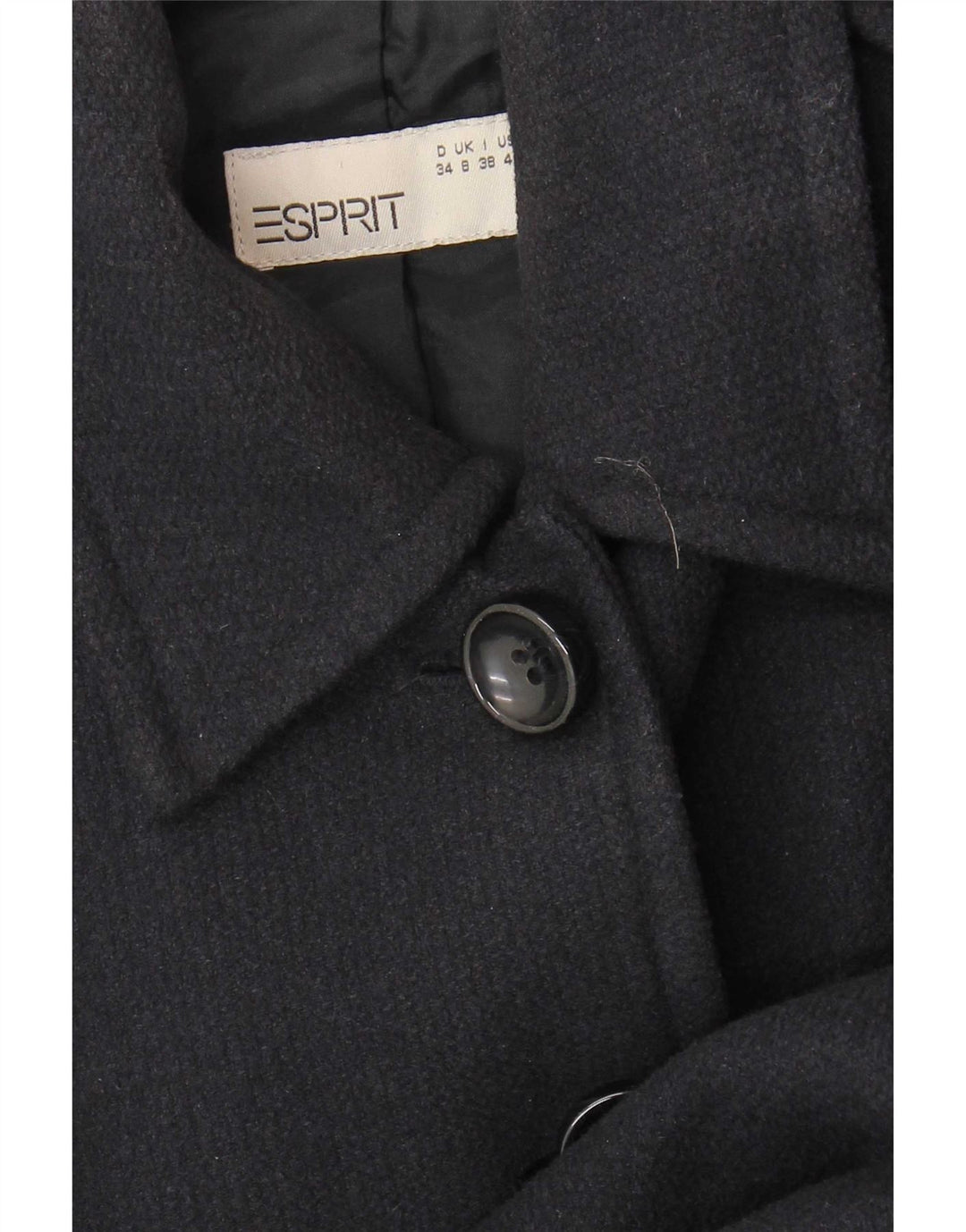 Γυναικείο παλτό Esprit UK 8 Small Navy Blue Cotton