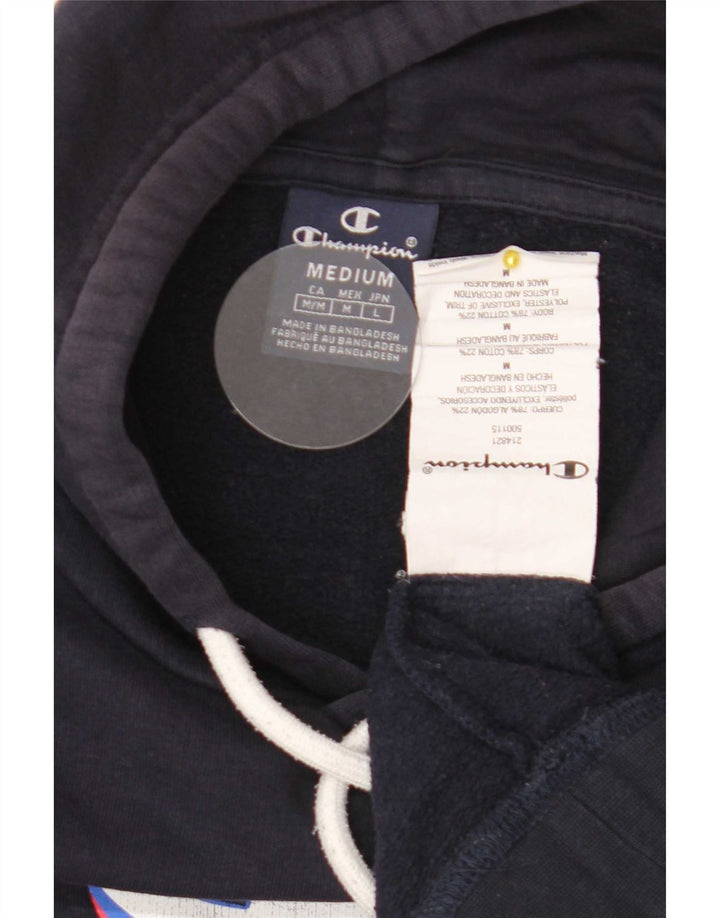 Ανδρικό Champion Graphic Hoodie Jumper Medium Navy Blue Cotton
