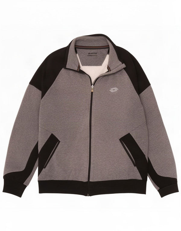 Lotto Ανδρική φόρμα Top Jacket Medium Grey Colorblock