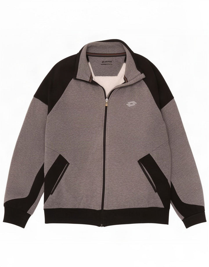 Lotto Ανδρική φόρμα Top Jacket Medium Grey Colorblock