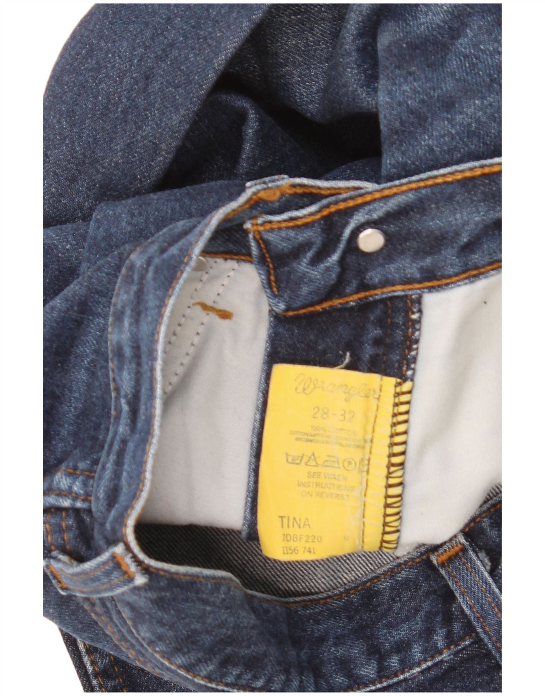 Ανδρικό τζιν Wrangler Bootcut W28 L32 Navy Blue Cotton