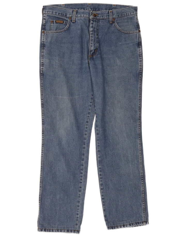 Ανδρικό τζιν Wrangler ίσιο W36 L34 Μπλε βαμβακερό