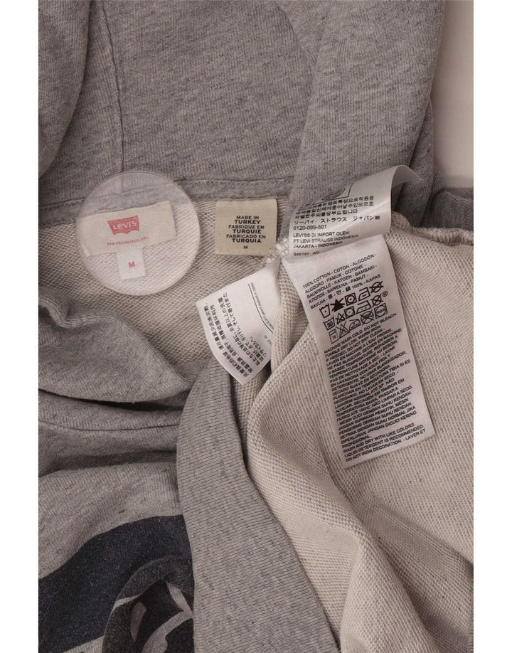 Ανδρικό γραφικό κουκούλα Levi's, μεσαίο γκρι βαμβακερό