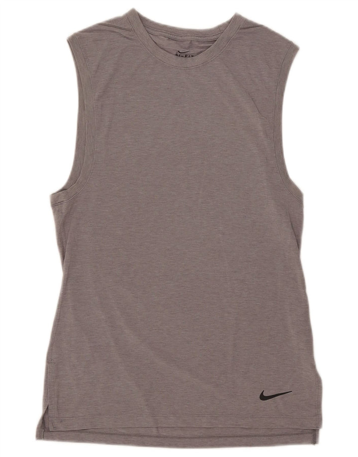 Γυναικείο γιλέκο Nike Dri Fit Top 10 Small Grey Polyester