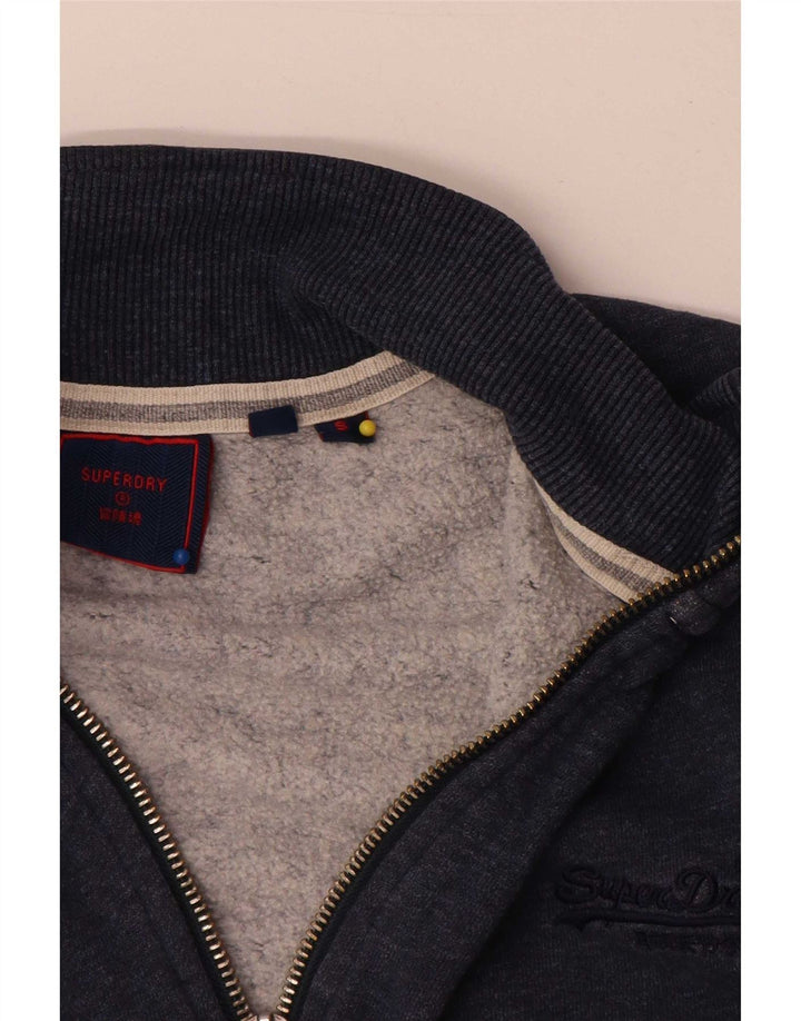 Ανδρικό φούτερ με φερμουάρ Superdry, Jumper, Βαμβακερό σε μπλε ναυτικό