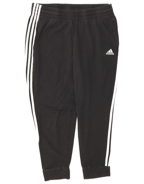 Adidas Γυναικεία φόρμα παντελόνι Joggers UK 16/18 μεγάλο μαύρο βαμβακερό
