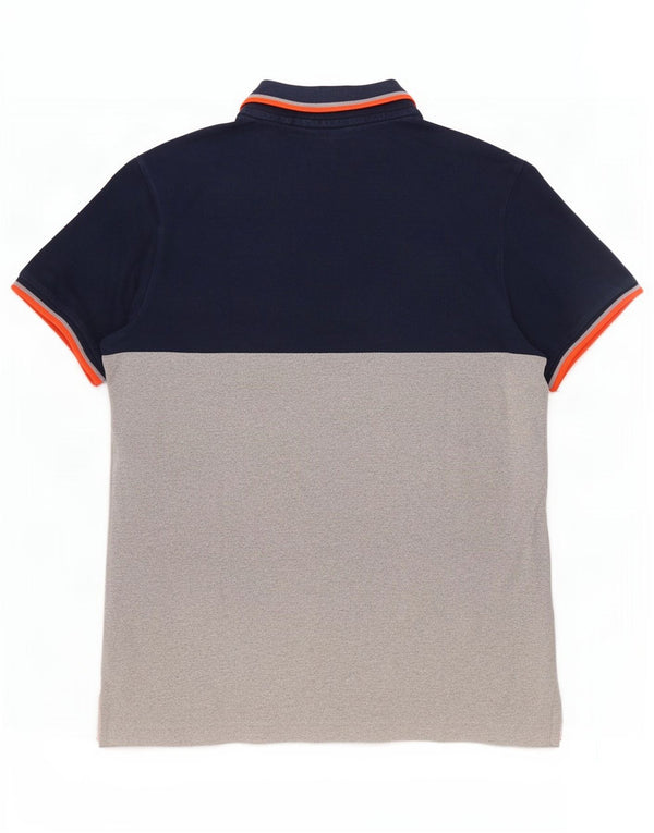 Superdry Ανδρικό γραφικό κλασικό μπλουζάκι πόλο 2XL μπλε χρώματος βαμβακερό