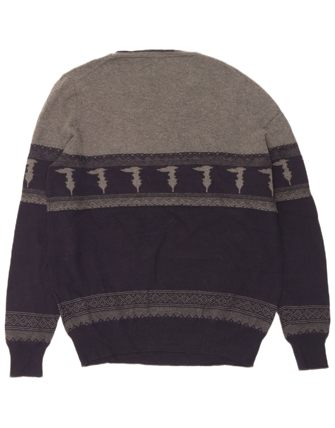 Ανδρικό πουλόβερ Trussardi Boat Neck Jumper Medium Navy Blue Colourblock