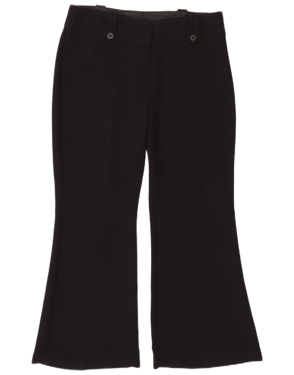 Marks & Spencer Γυναικείο Flare Casual Παντελόνι UK 16 Large W34 L30 Μαύρο
