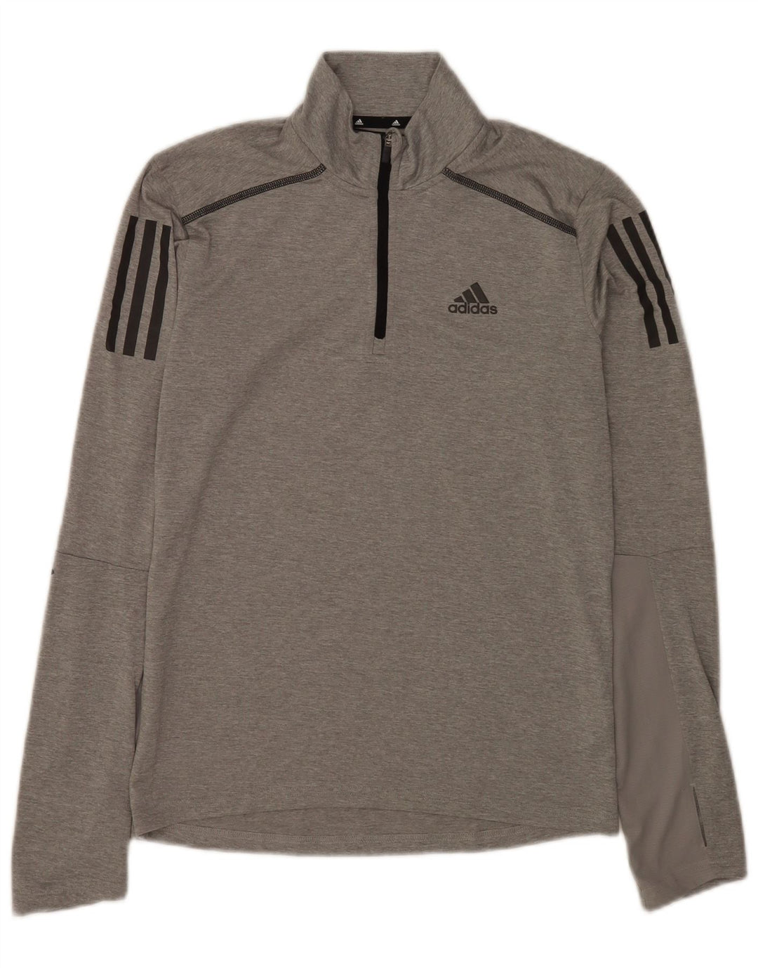 Adidas ανδρική φόρμα πουλόβερ με φερμουάρ Aeroready Top XS Grey Polyester