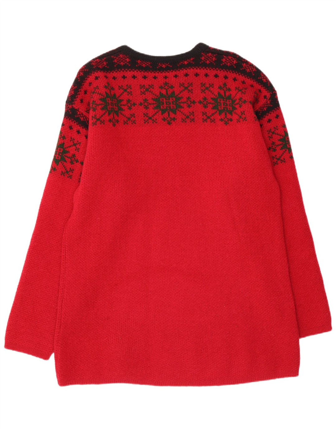 Ανδρικό πουλόβερ JANUS Crew Neck Jumper IT 50 Medium Red Fair Isle Wool